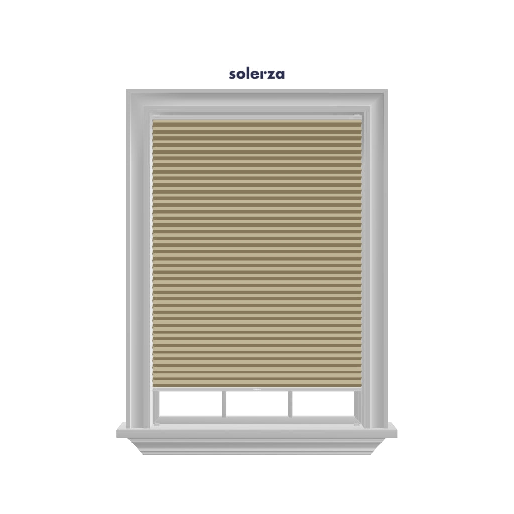 Honingraat Plisségordijn verduisterend - Pure crème