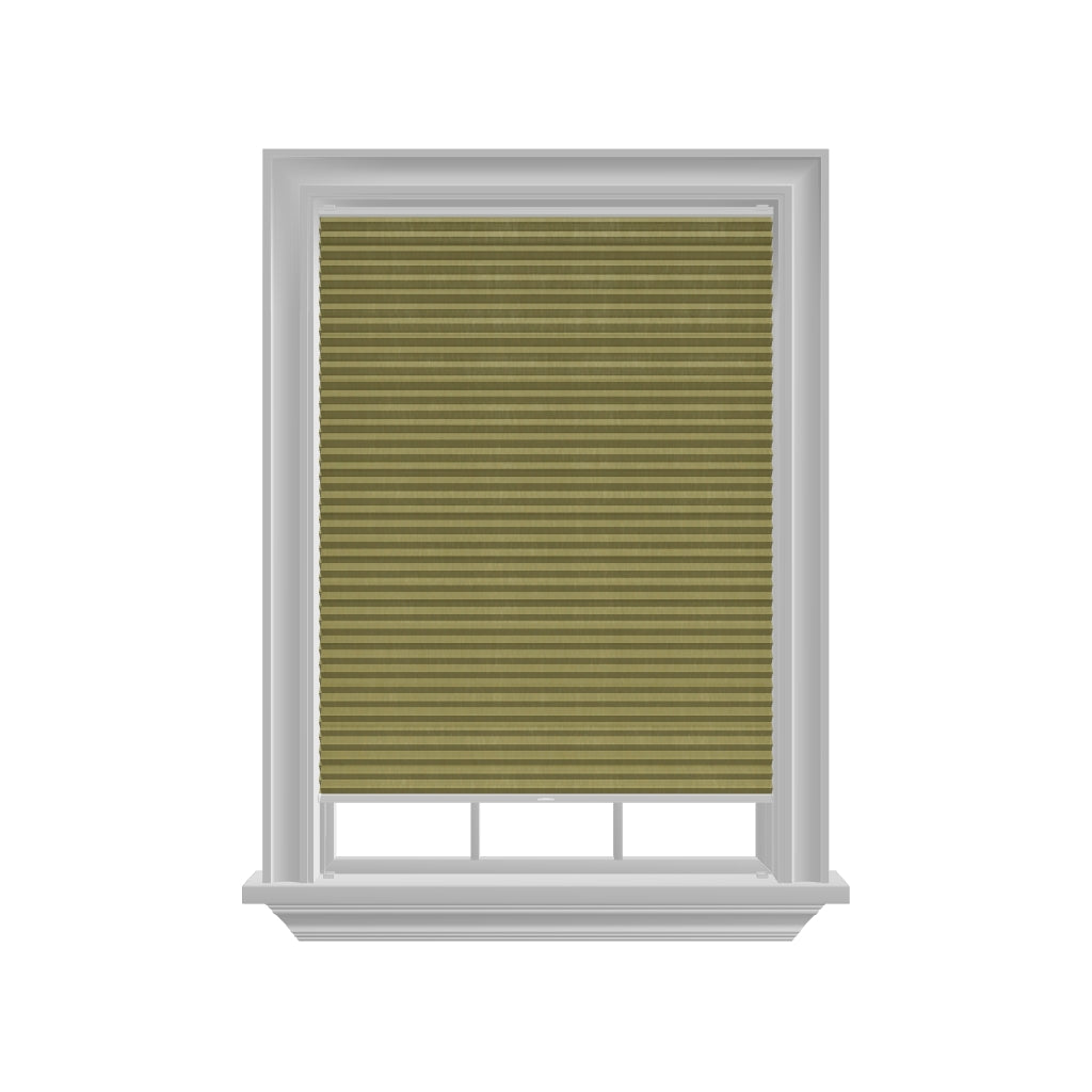 Honingraat Plisségordijn lichtdoorlatend - Pure geel