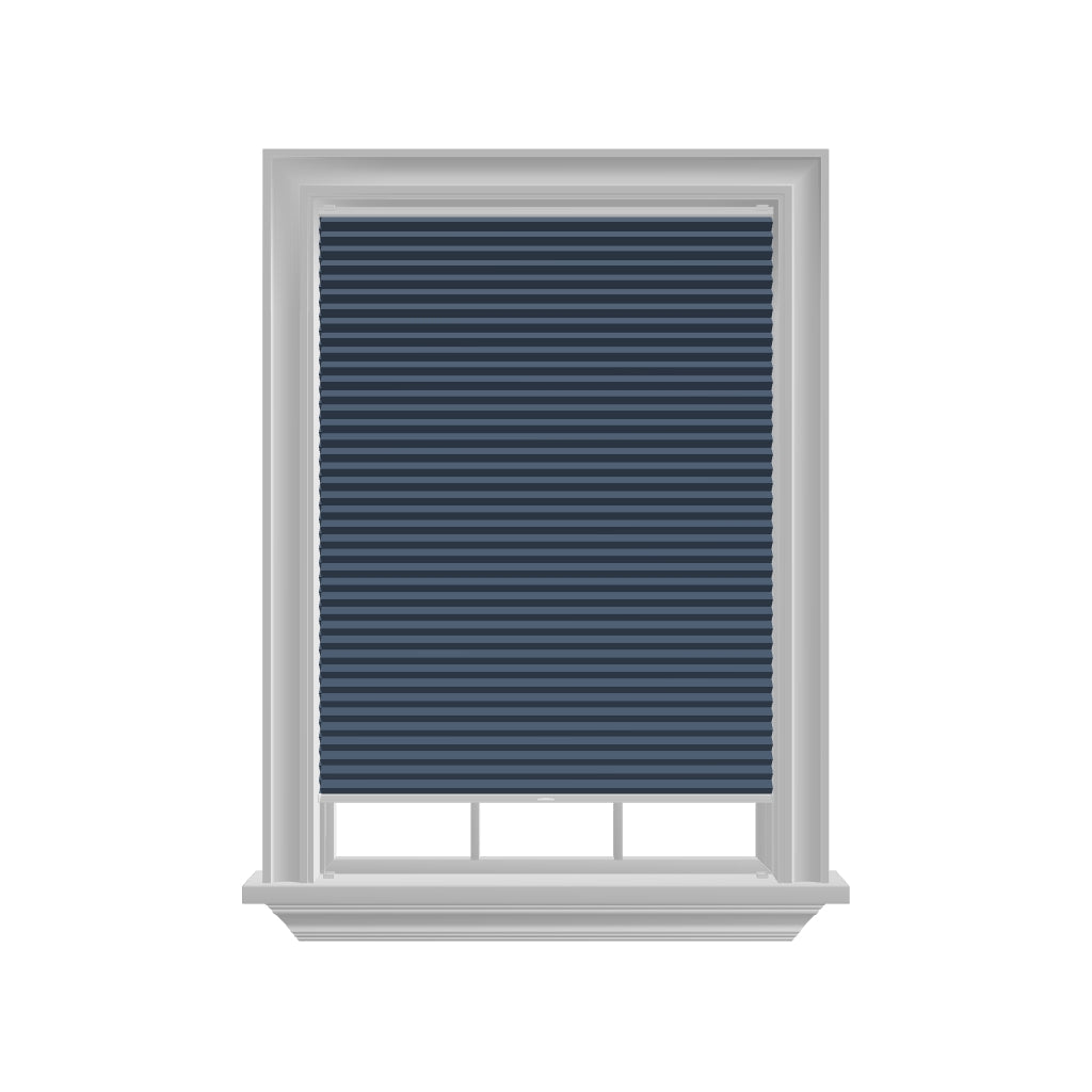 Honingraat Plisségordijn verduisterend - Dense blauw