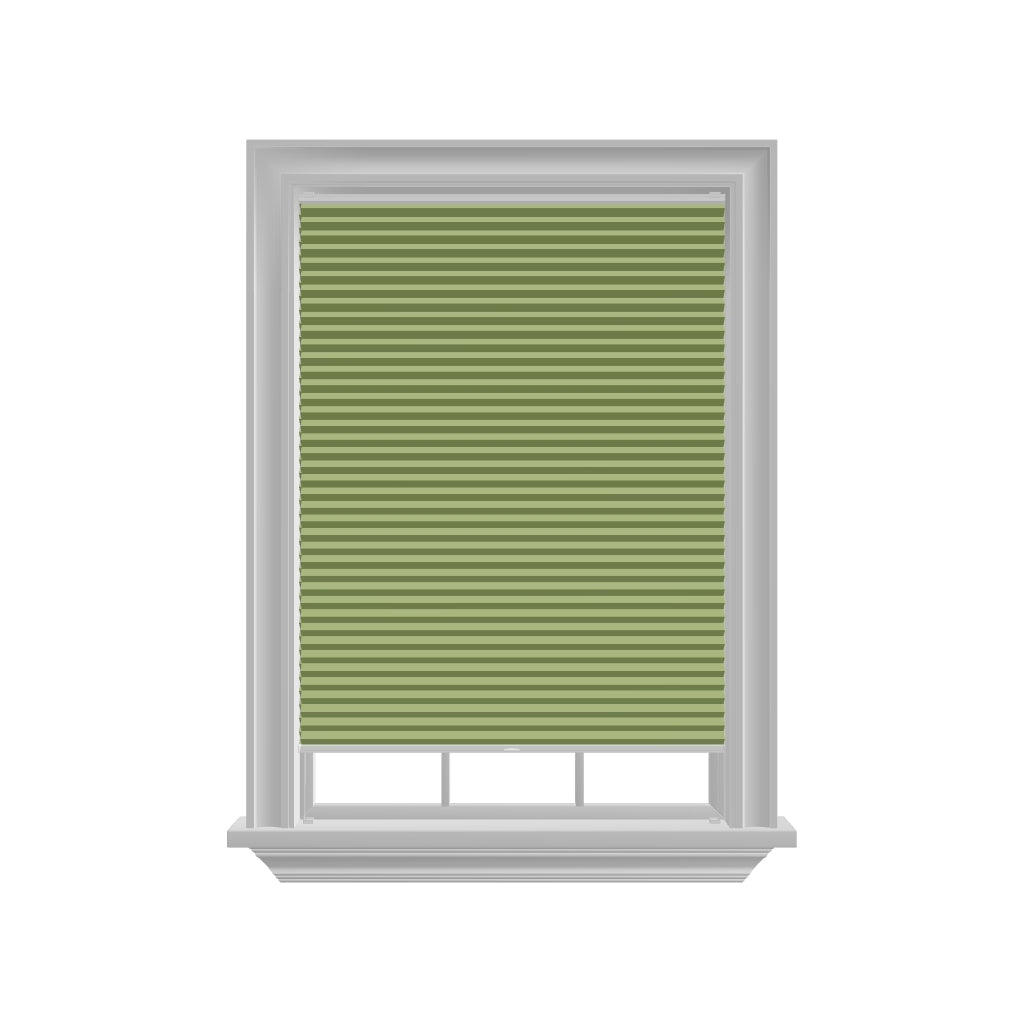 Honingraat Plisségordijn verduisterend - Dense groen