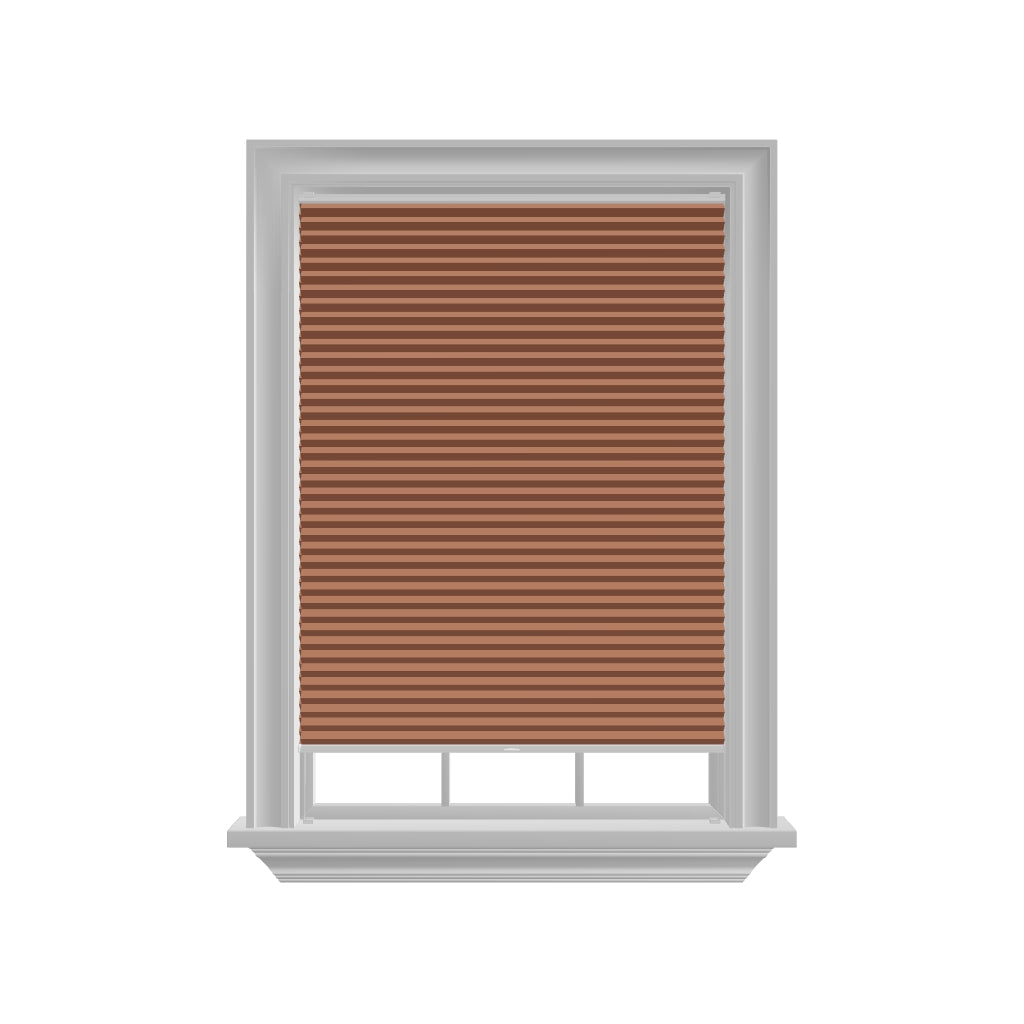 Honingraat Plisségordijn verduisterend - Dense rood