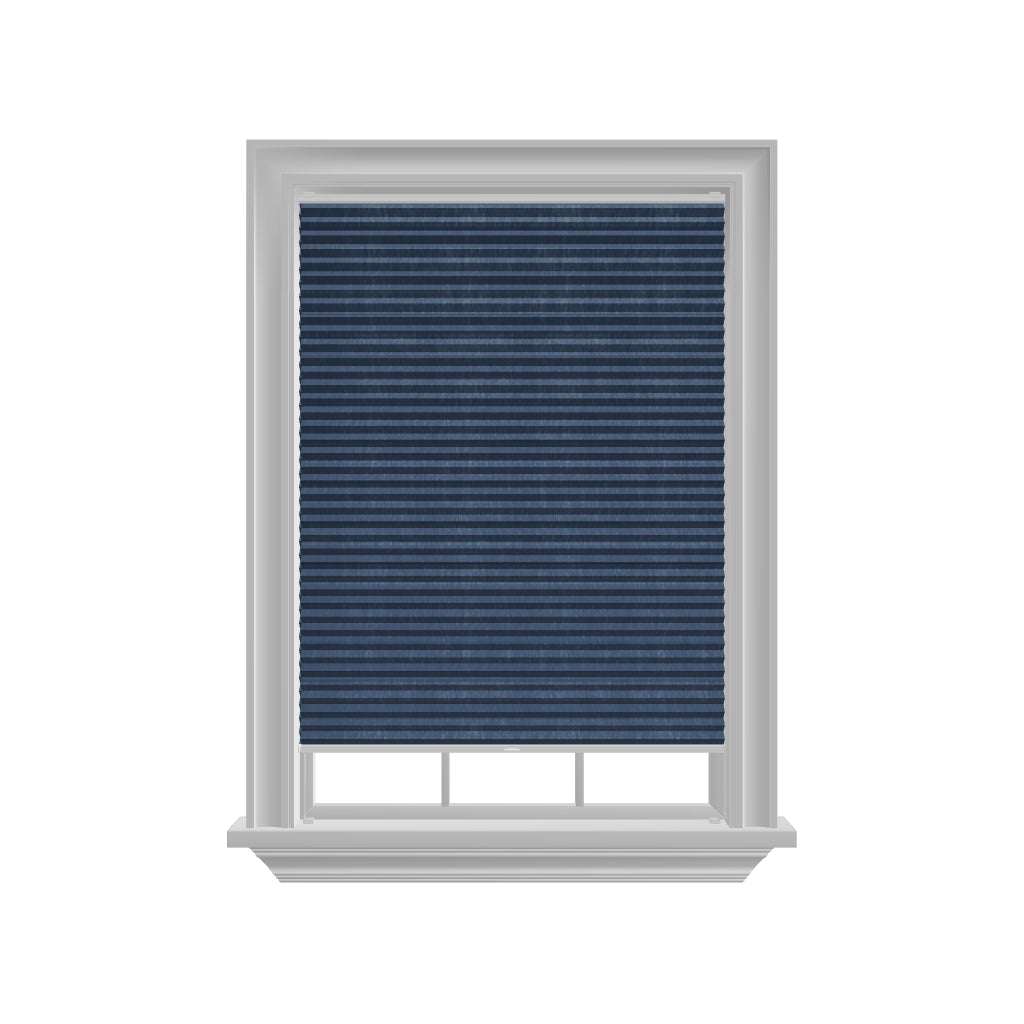 Honingraat Plisségordijn verduisterend - Pure blauw 