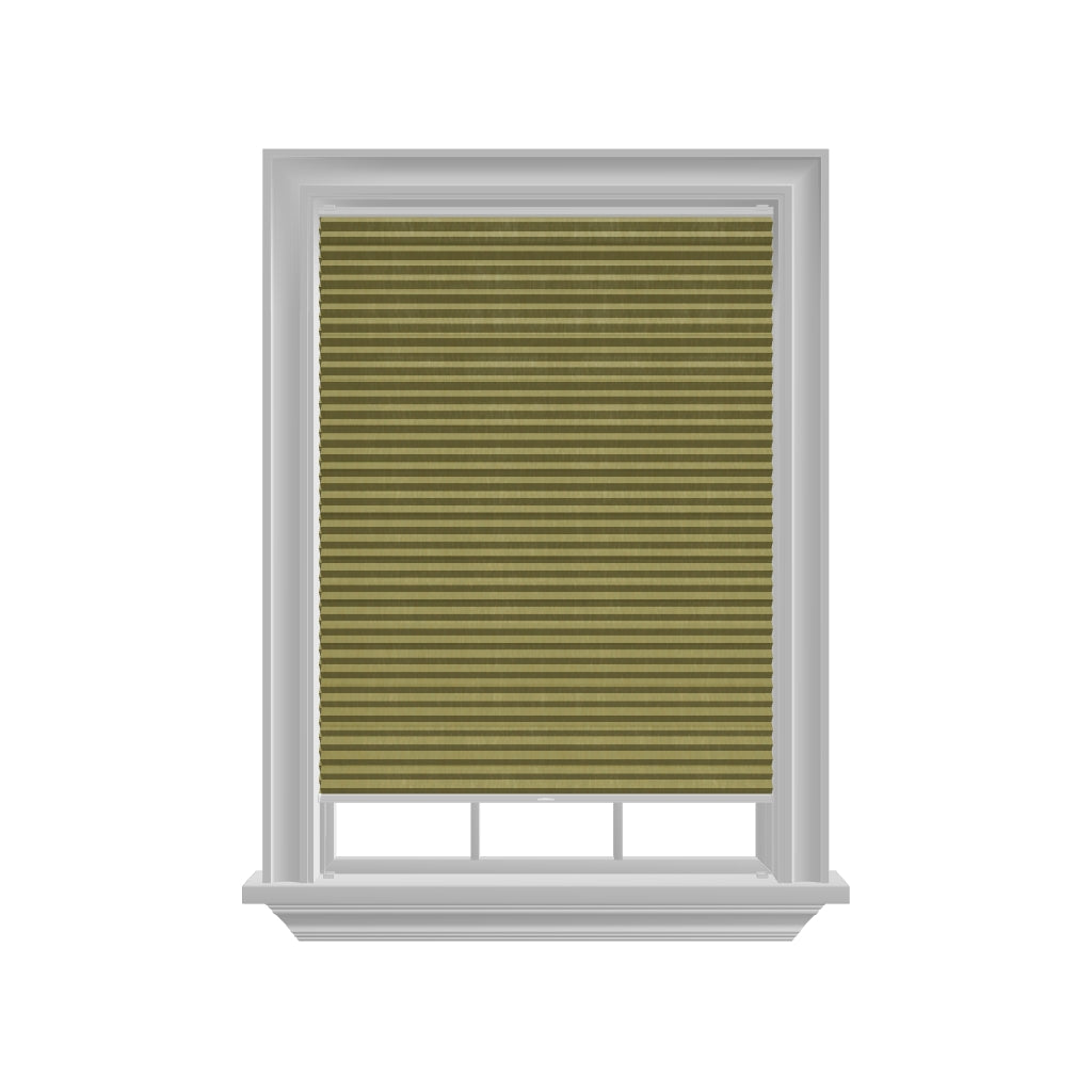 Honingraat Plisségordijn verduisterend - Pure geel