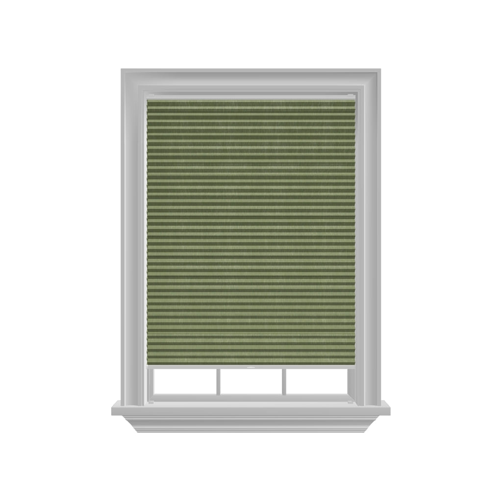 Honingraat Plisségordijn verduisterend - Pure groen