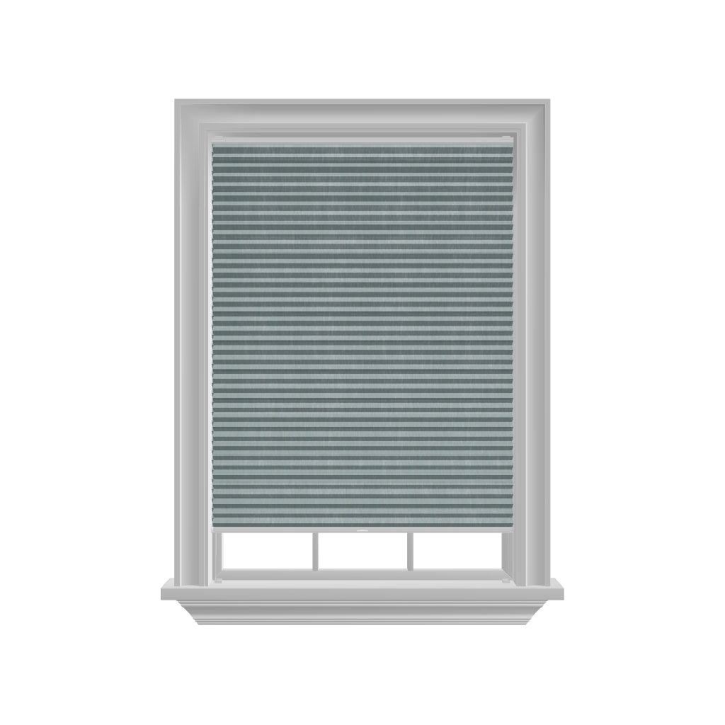 Honingraat Plisségordijn verduisterend - Pure zacht blauw